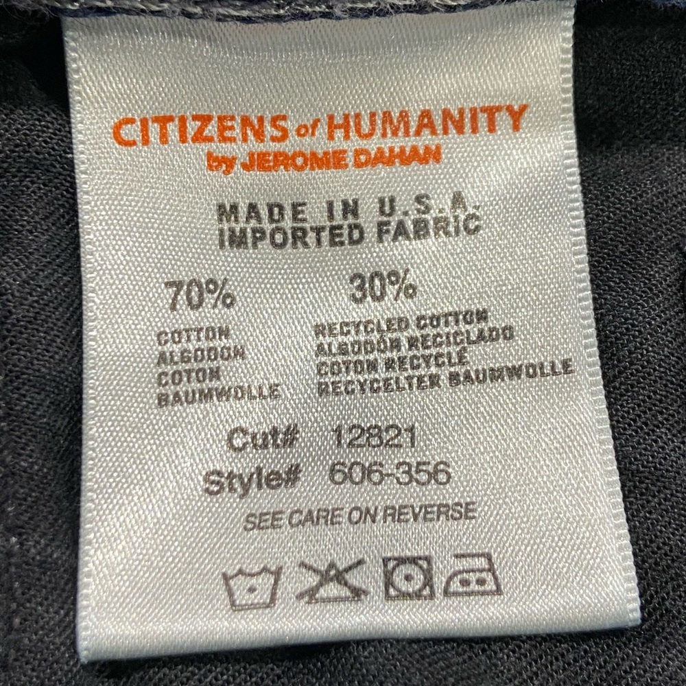 Citizens of Humanity Evans, Relaxed Straight, Dark Blue, USA Made, Men’s Size 34 - Picture 10 of 10
